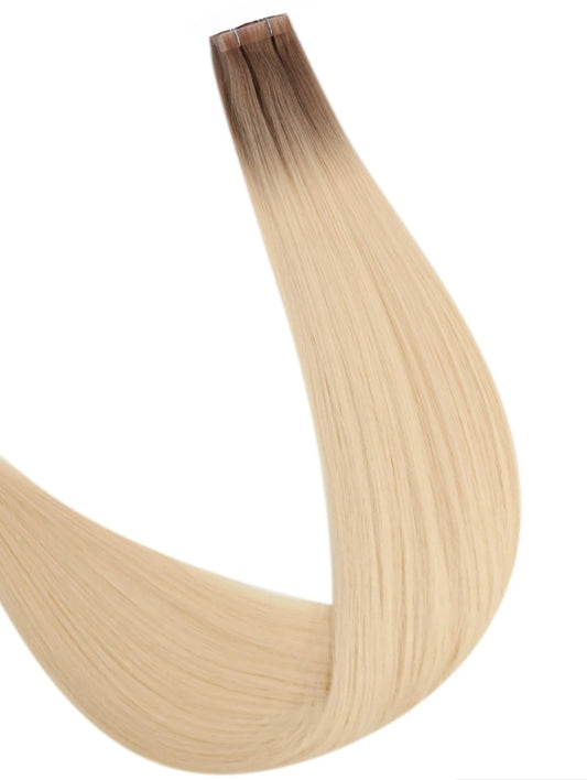 #6/613/60 "LEXI" LIGHT BROWN TO BLONDE BALAYAGE TAPE HAIR EXTENSIONS