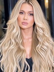 #22/613 "PRINCESS" MEDIUM BLONDE HIGHLIGHT TAPE HAIR EXTENSIONS