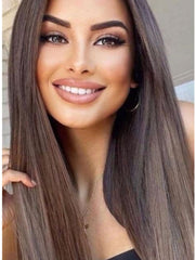 #10 Light Ash Brown Invisible Tape Hair Extensions