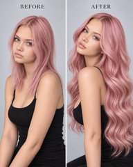 #BUBBLEGUM BLONDE PASTEL PINK RUSSIAN TAPE HAIR EXTENSIONS
