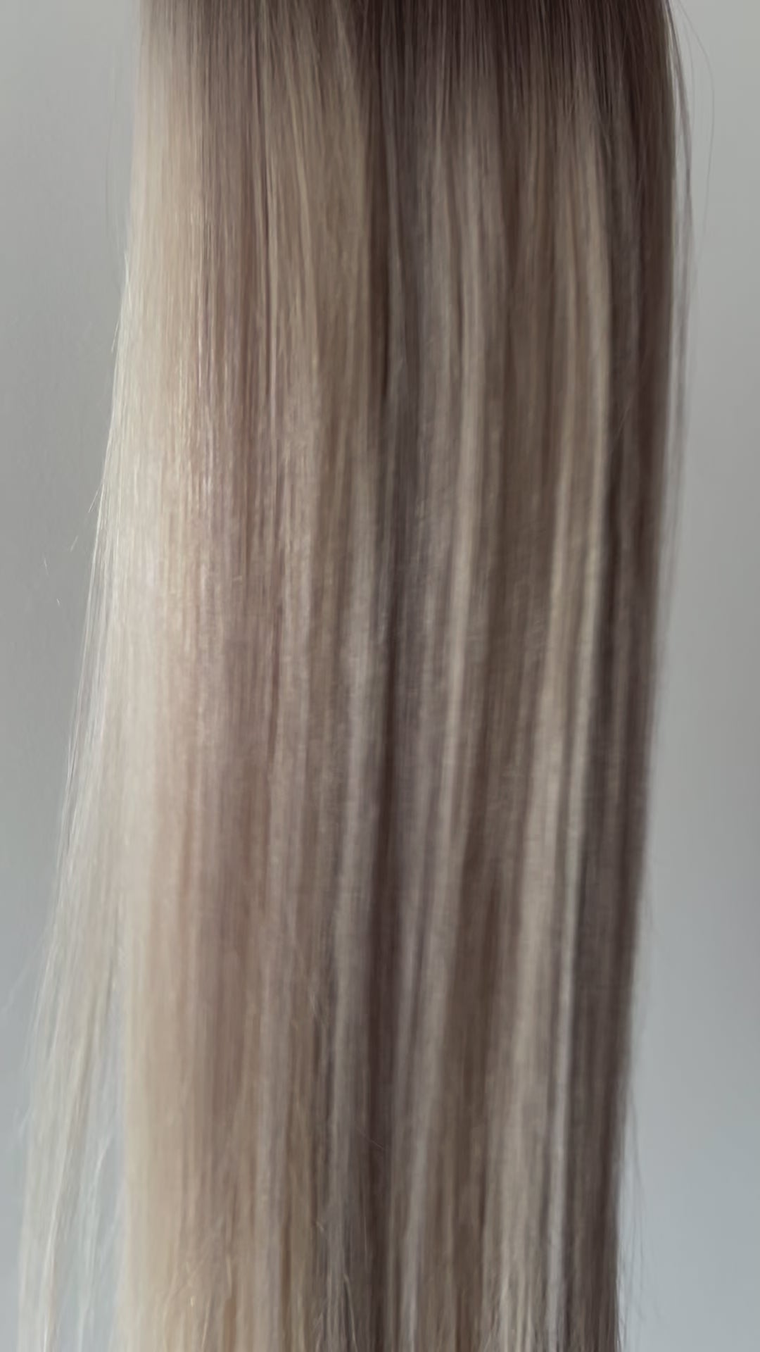 #18/60/18 "ICONIC BLONDE" ASH BLONDE BALAYAGE TAPE HAIR EXTENSIONS