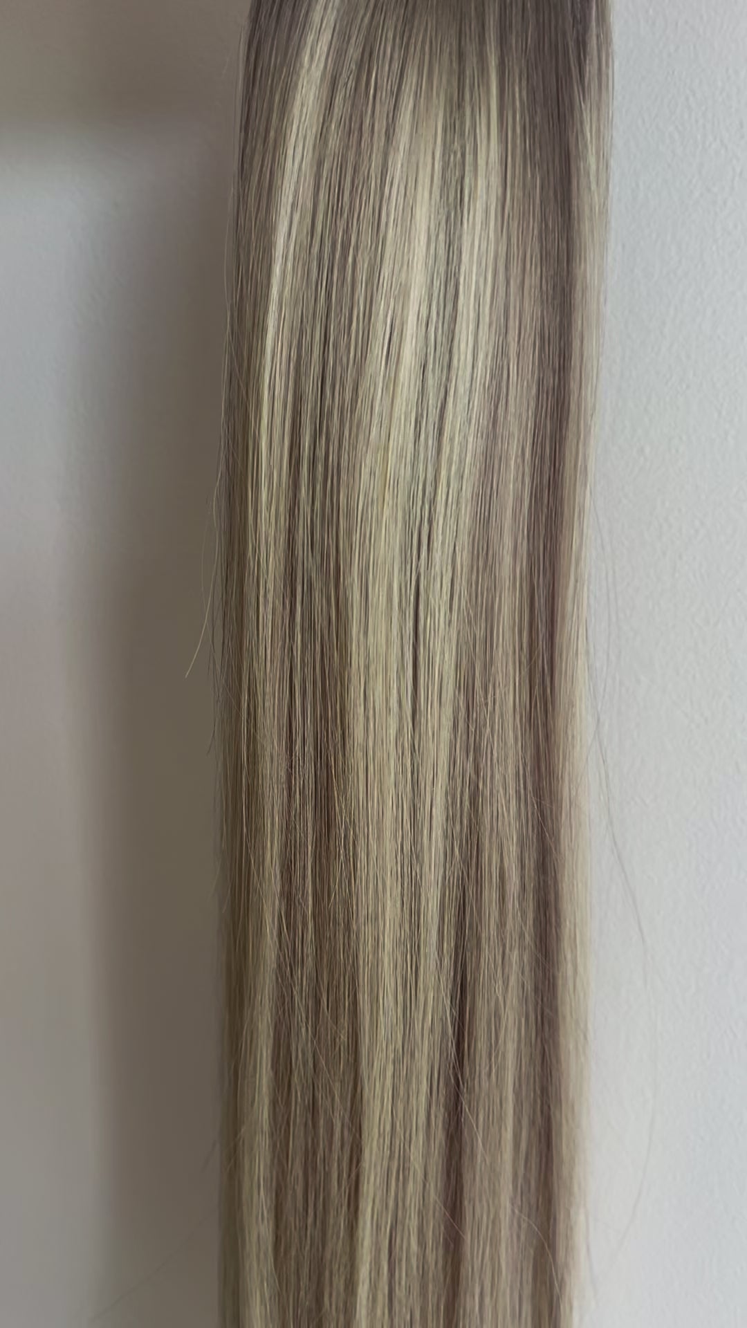 #18:22:18 "FIFTH AVENUE" ASH BLONDE BALAYAGE TAPE HAIR EXTENSIONS
