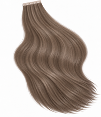 #10 LIGHT ASH BROWN TAPE HAIR EXTENSIONS