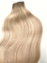 #14/18/14 "IBIZA BLONDE" ASH BLONDE BLONDE BALAYAGE TAPE HAIR EXTENSIONS