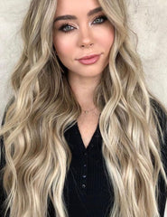 #10/613 Bohemian blonde highlight tape hair extensions