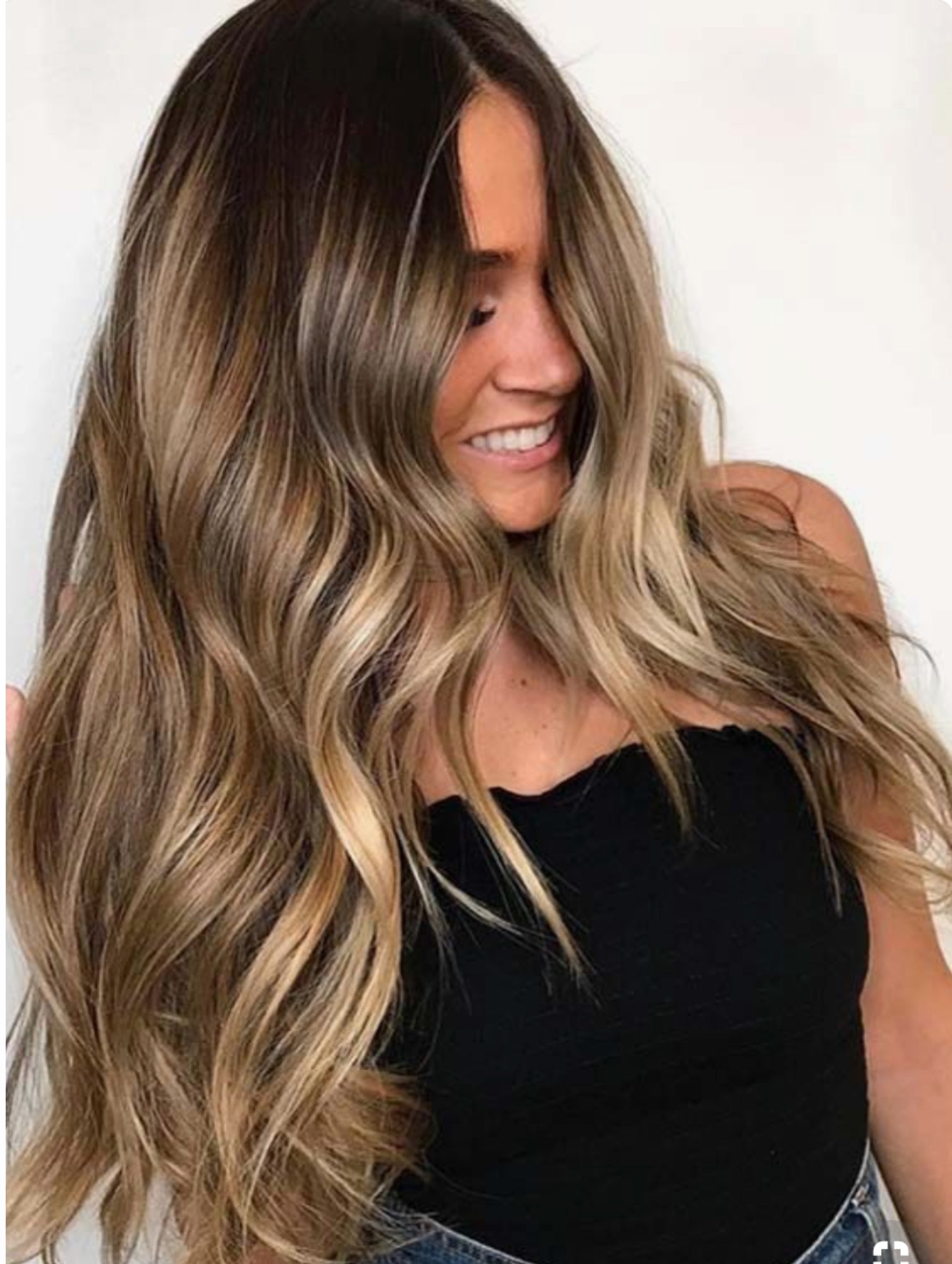 BROWN & CARAMEL FOILED BALAYAGE WEFT WEAVE