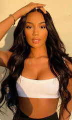 #1 BLACK WAVY CLIP IN HAIR EXTENSIONS - Pure Tape Hair Extensions