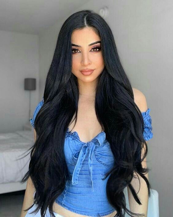 Jet black virgin hair extensions