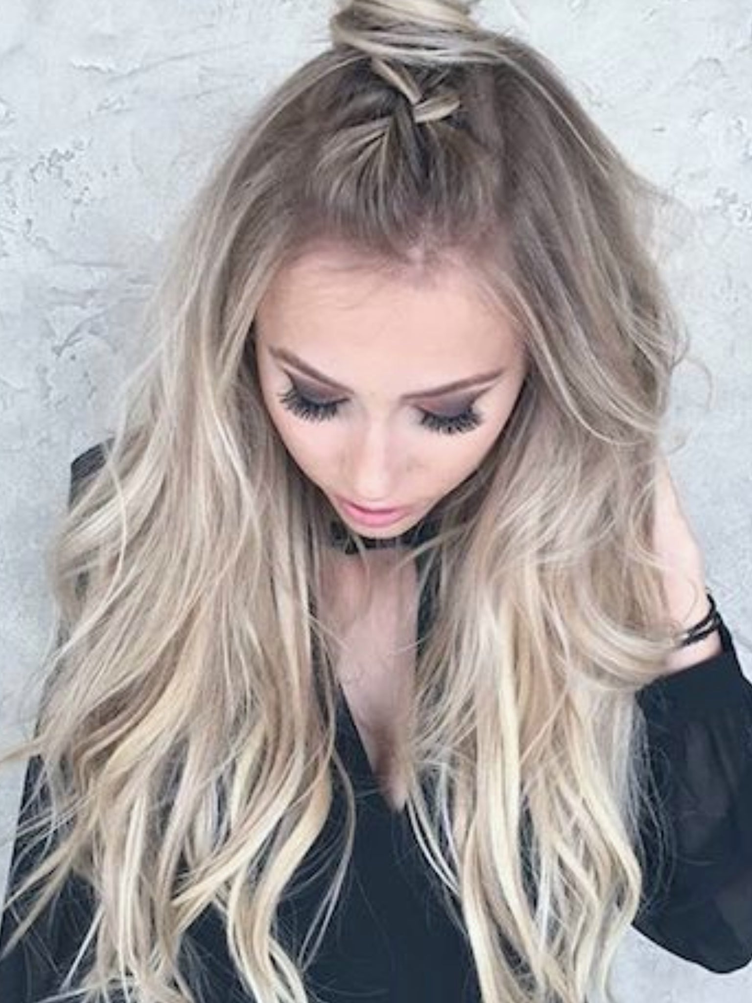 #18/50/18 'SANTA MONICA" ASH BLONDE LIGHT BLONDE BALAYAGE WEFT
