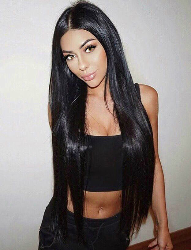 Natural Black - 180% Density - 30" - Pure Tape Hair Extensions 