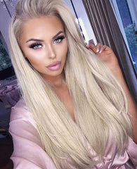 Lace Wig - Summer Blonde - 180% Density - 24"- Kylie - Pure Tape Hair Extensions 