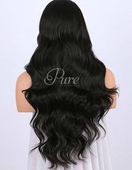 Natural Black Wig - 180% Density - 30" - Pure Tape Hair Extensions
