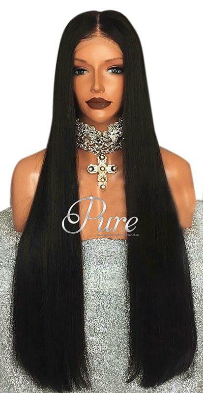 Natural Black - 180% Density - 30" - Pure Tape Hair Extensions