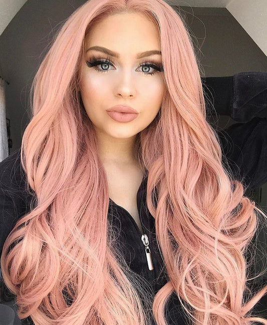Lace Wig - Rose Gold - 180% Density - 24" - Pure Tape Hair Extensions