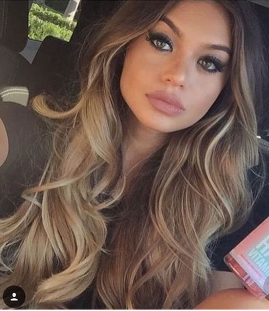 #6/613 - LIGHT BROWN / LIGHT BLONDE MIX MICRO-BEAD HAIR EXTENSIONS