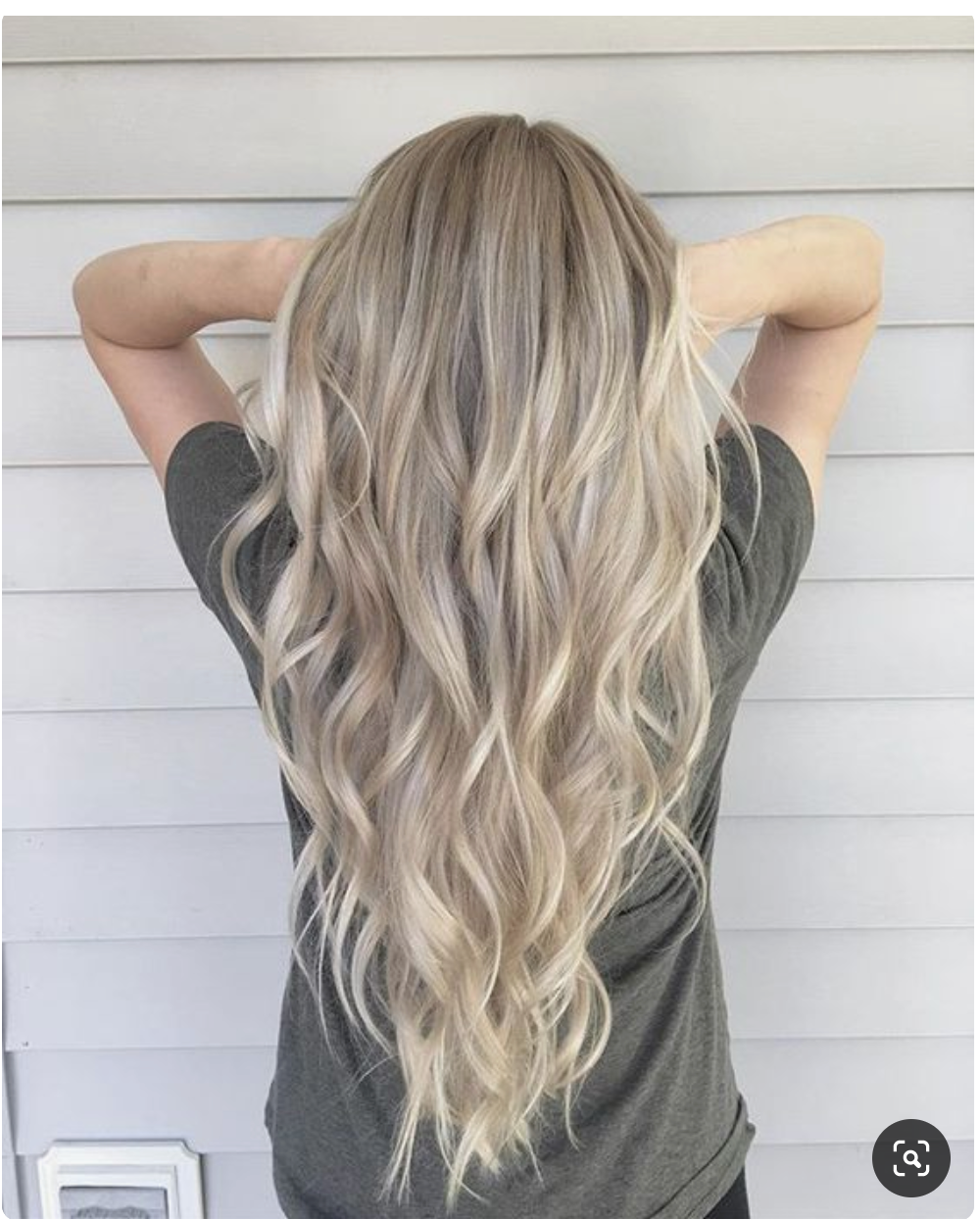 #18/60/18 "ICONIC BLONDE" ROOTS STRETCH TO ASH BLONDE FOILED BALAYAGE CLIP IN HAIR EXTENSIONS. - Pure Tape Hair Extensions
