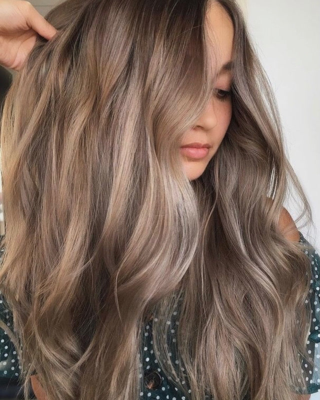 #10/18/16 caramel brown root stretch balayage hair extensions