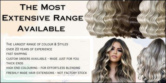 The leading range of hair extensions types and colours