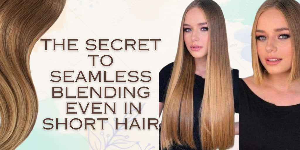 Tape in extensions top on short thick hair