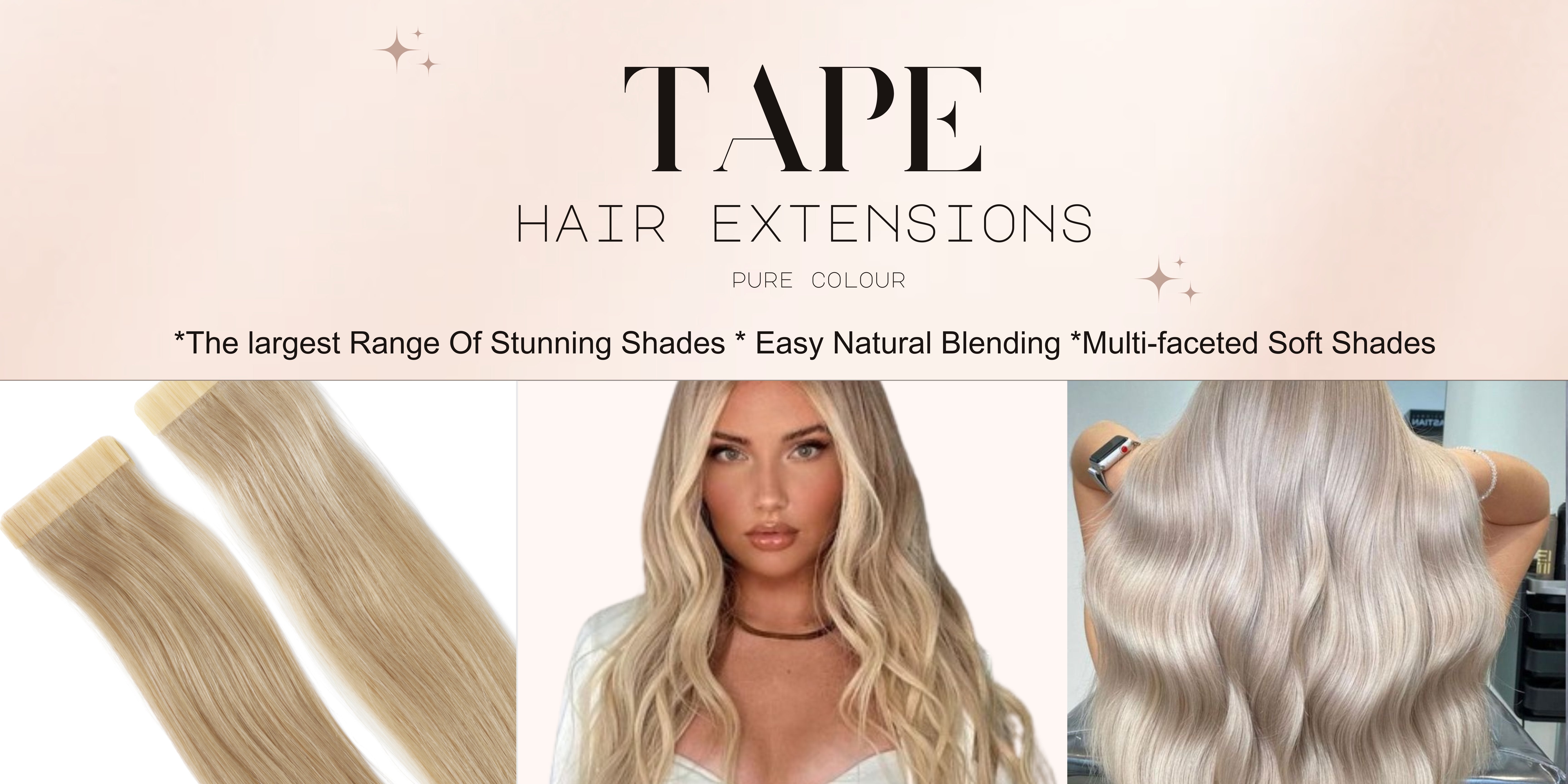 Supplier of Remy Tape hair extensions Australia 