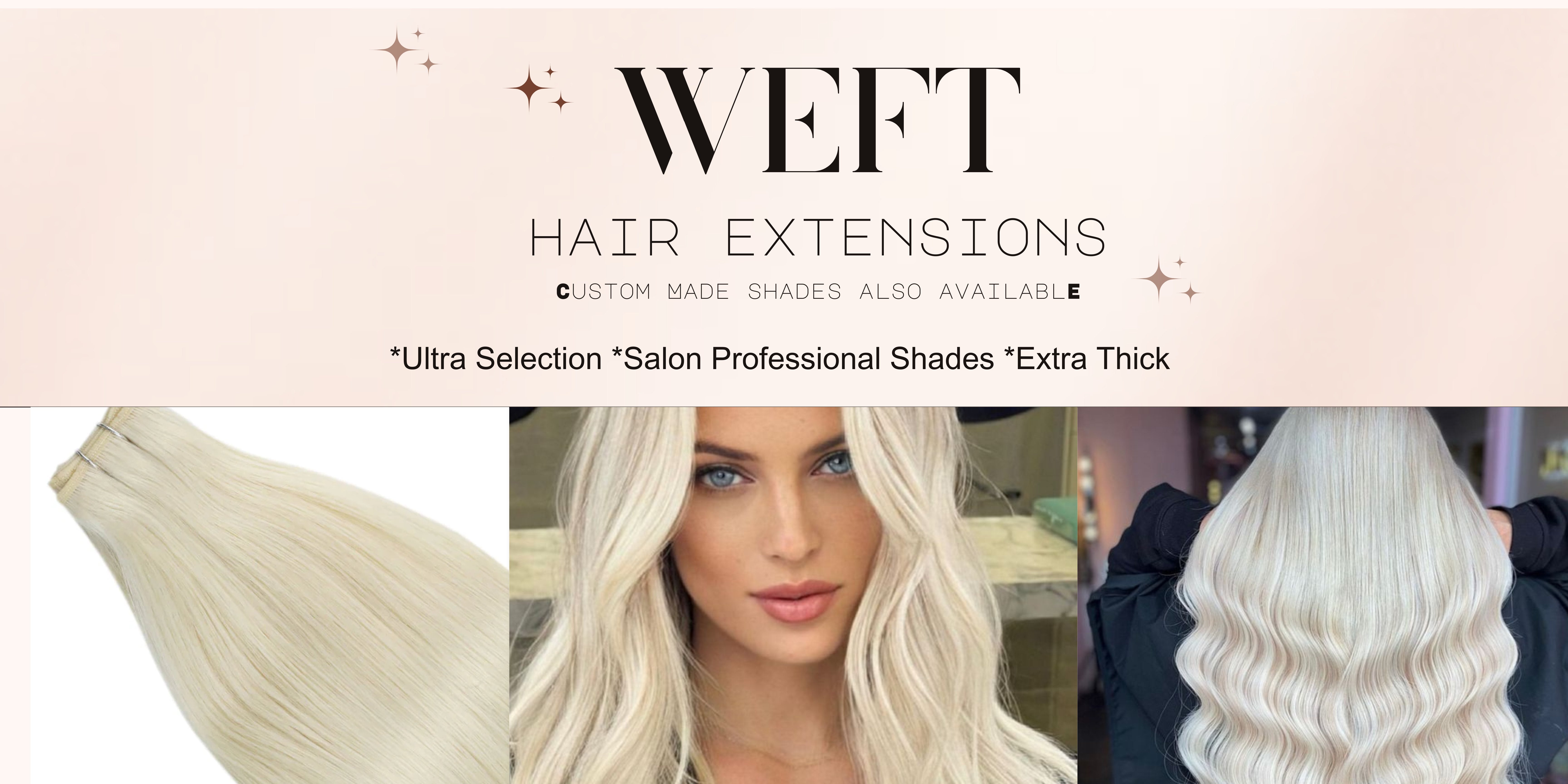 largest range of weft hair extensions in Australia 