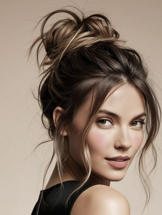 #14/18 - Booster Volume Bun - 100% human hair scrunchie bun 
