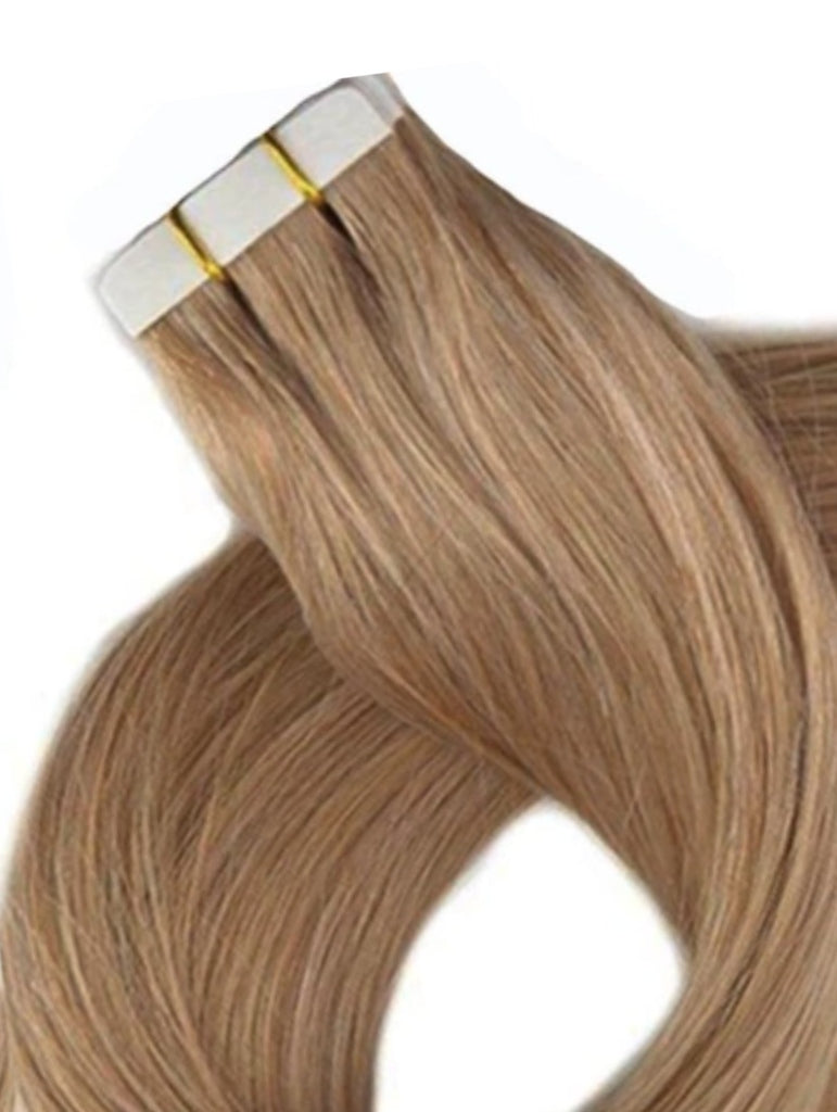caramel blonde tape hair extensions