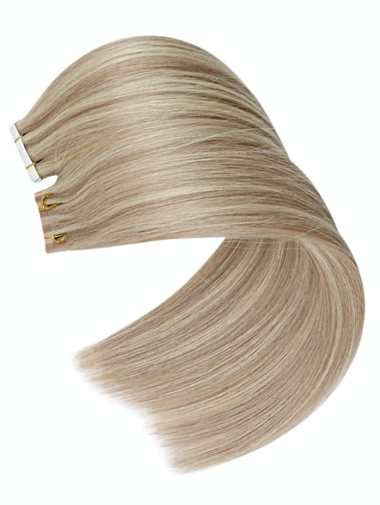 Premium remy human hair extensions HIGHLIGHTD BLONDE