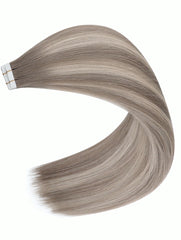 ash blonde root stretch premium remy tape hair extensions