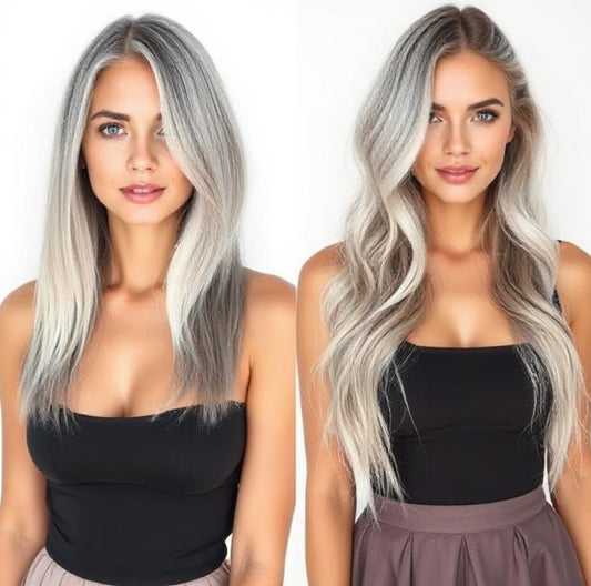 #18/613 "BEVERLY HILLS" ASH BLONDE HIGHLIGHT TAPE HAIR EXTENSIONS