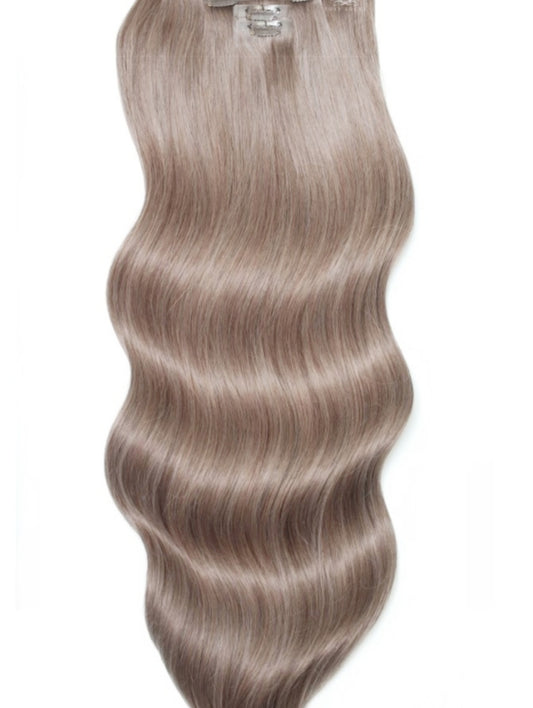 #18 DARK ASH BLONDE EXTRA THICK 150 GRAMS CLIP IN HAIR EXTENSIONS
