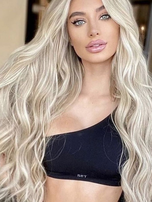 Highlight blonde Premium remy human hair extensions