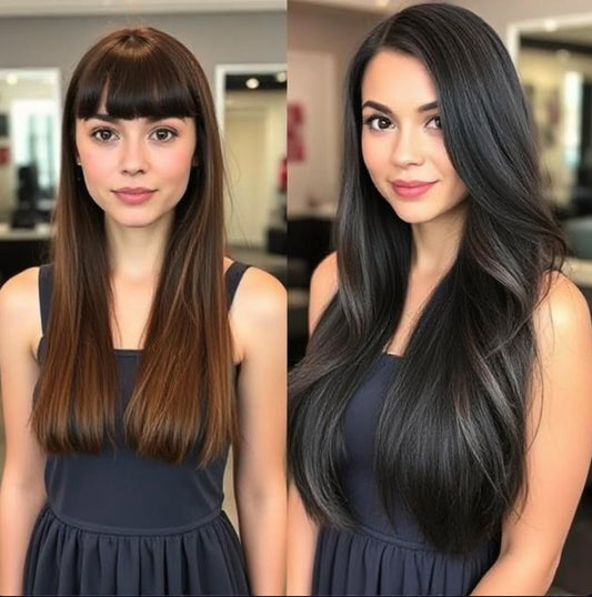#1B DARKEST BROWN BABYLIGHT TAPE HAIR EXTENSIONS