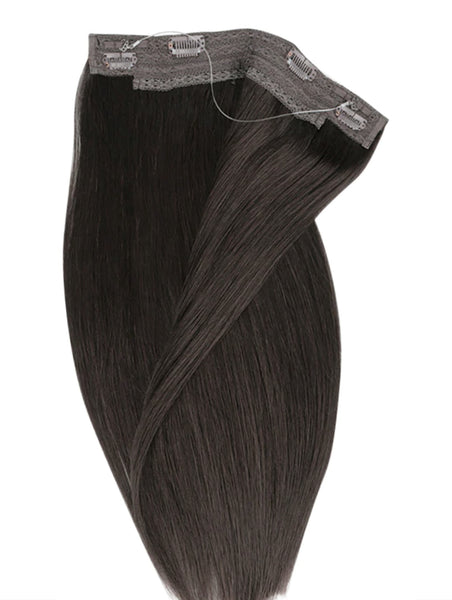 #1R NATURAL BROWN FLIP IN HALO HAIR EXTENSIONS