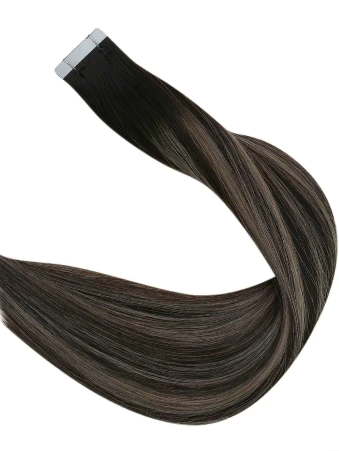 #1b/10/1b - Brown Sugar Swirl Balayage Tape Hair Extensions