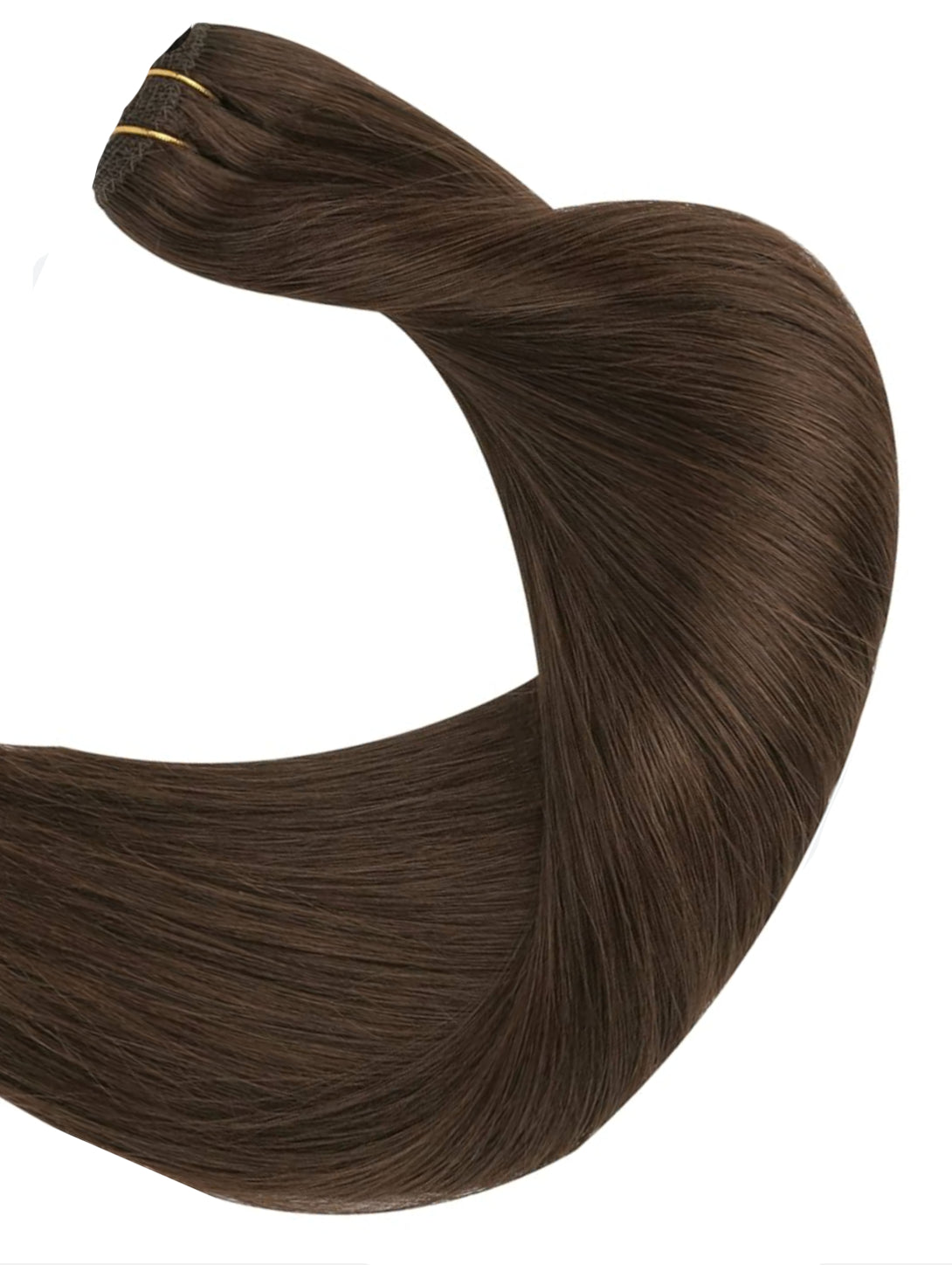#2 CHOCOLATE BROWN CLIP IN HAIR EXTENSIONS EXTRA THICK 150 GRAMS