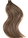 #2/6/14 "RIO" BROWN ROOT HIGHLIGHTS BALAYAGE TAPE HAIR EXTENSIONS