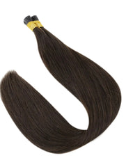 #2 RICH CHOCOLATE BROWN MICRO BEAD HAIR EXTENSIONS