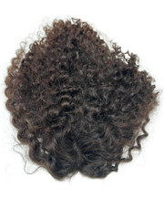 Full Coverage Brown curly Hair Topper