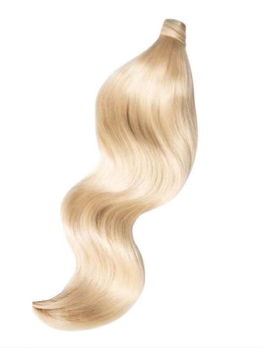 #613 VANILLA BLONDE WRAP PONYTAIL HAIR EXTENSION - GOLDEN BLONDE 