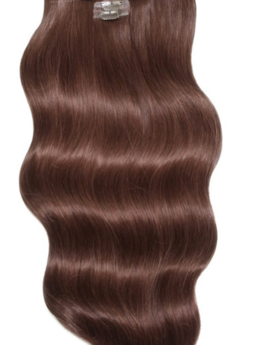 #8 CHESTNUT BROWN CLIP IN HAIR EXTENSIONS EXTRA THICK 150 GRAMS