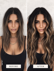 RUSSIAN #14/22/613 "CARAMEL MOCHA " ROOT STRETCH TAPE HAIR EXTENSIONS