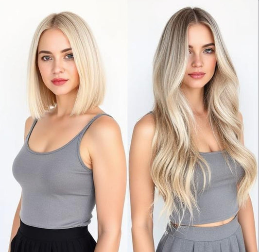 #613/60 "BEACH BABE" GOLDEN & PLATINUM BLONDE TAPE HAIR EXTENSIONS