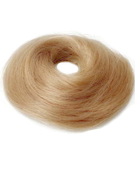 #12/22 Caramel highlight blonde 100% human hair bun Scrunchie