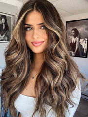 #2/22/4/10 "BRONZED BEAUTY" BROWN  BALAYAGE TAPE HAIR EXTENSIONS