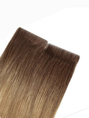 #10/22 Cinnamon & Blonde Highlighted Balayage Tape Hair Extensions - Pure Tape Hair Extensions 