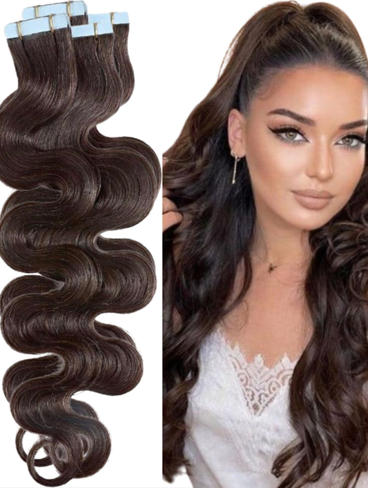 #2 HIGHLIGHT WAVY TAPE HAIR EXTENSIONS