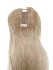 Honey Blonde Root Smudge Highlight - Volume Remy Hair Topper - 18" 1.8x6 Base