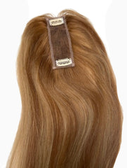 Strawberry Blonde Root Smudge Highlight - Human Hair Topper 1.8x6