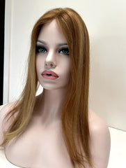 Strawberry Blonde Root Smudge Highlight - Human Hair Topper 1.8x6